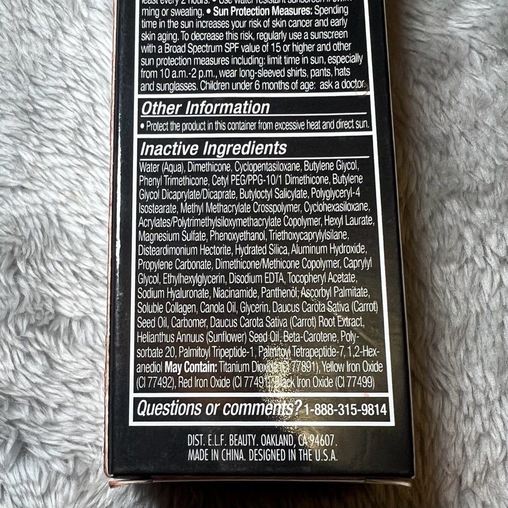 ELF Camo CC Cream Deep 530‎ W 1.05 Oz Warm Olive Undertones Skin SPF 30 New - Picture 9 of 11